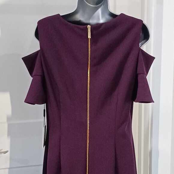 Calvin Klein Cold Shoulder Sheath Dress - Picture 2 of 3